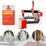 3D CNC Wood Engraving Machine 4 Axis CNC Foam Router Cutting Machine With Swing Head for Sale